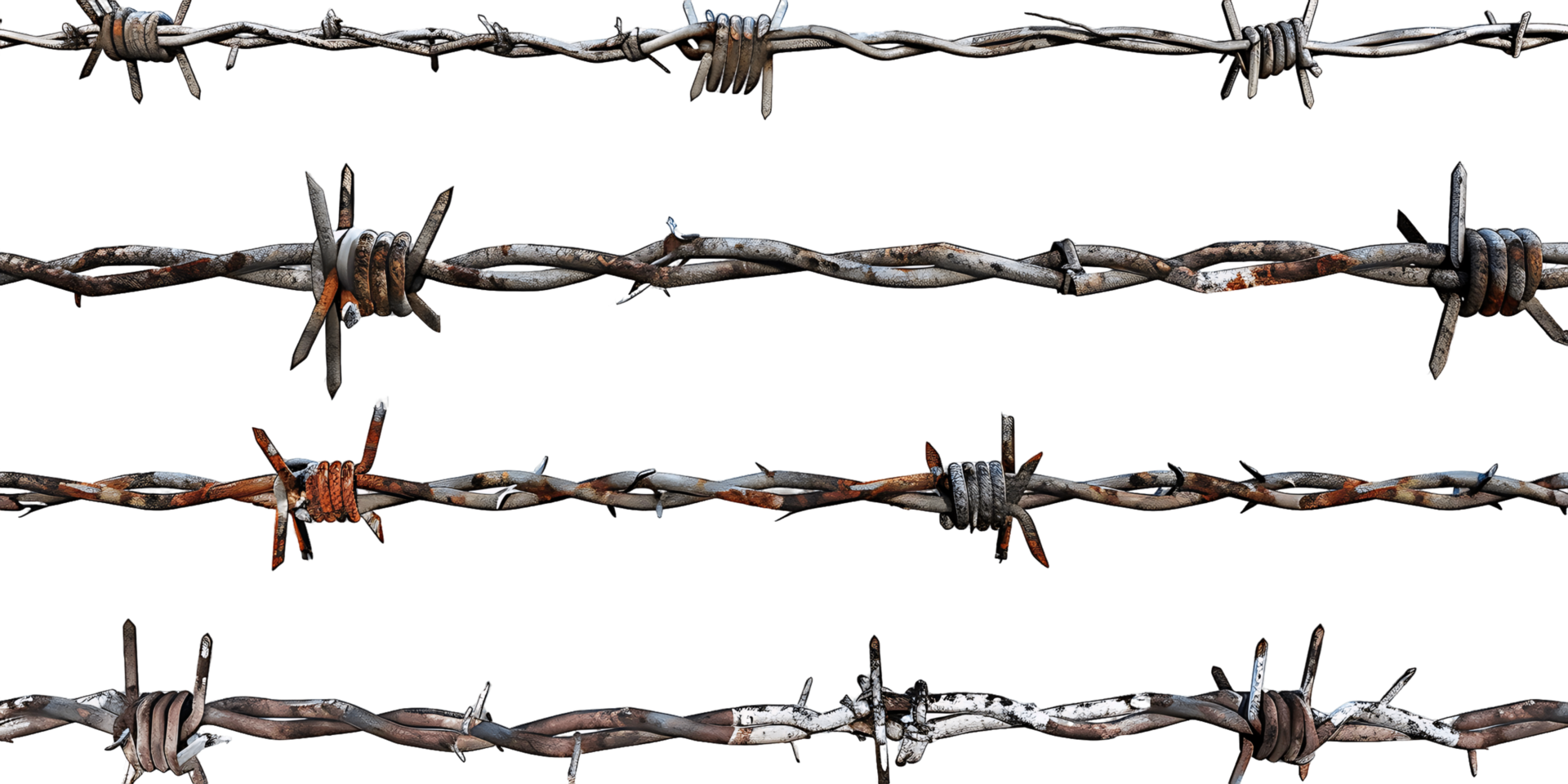 Barbed Wire Isolated on transparent Background png
