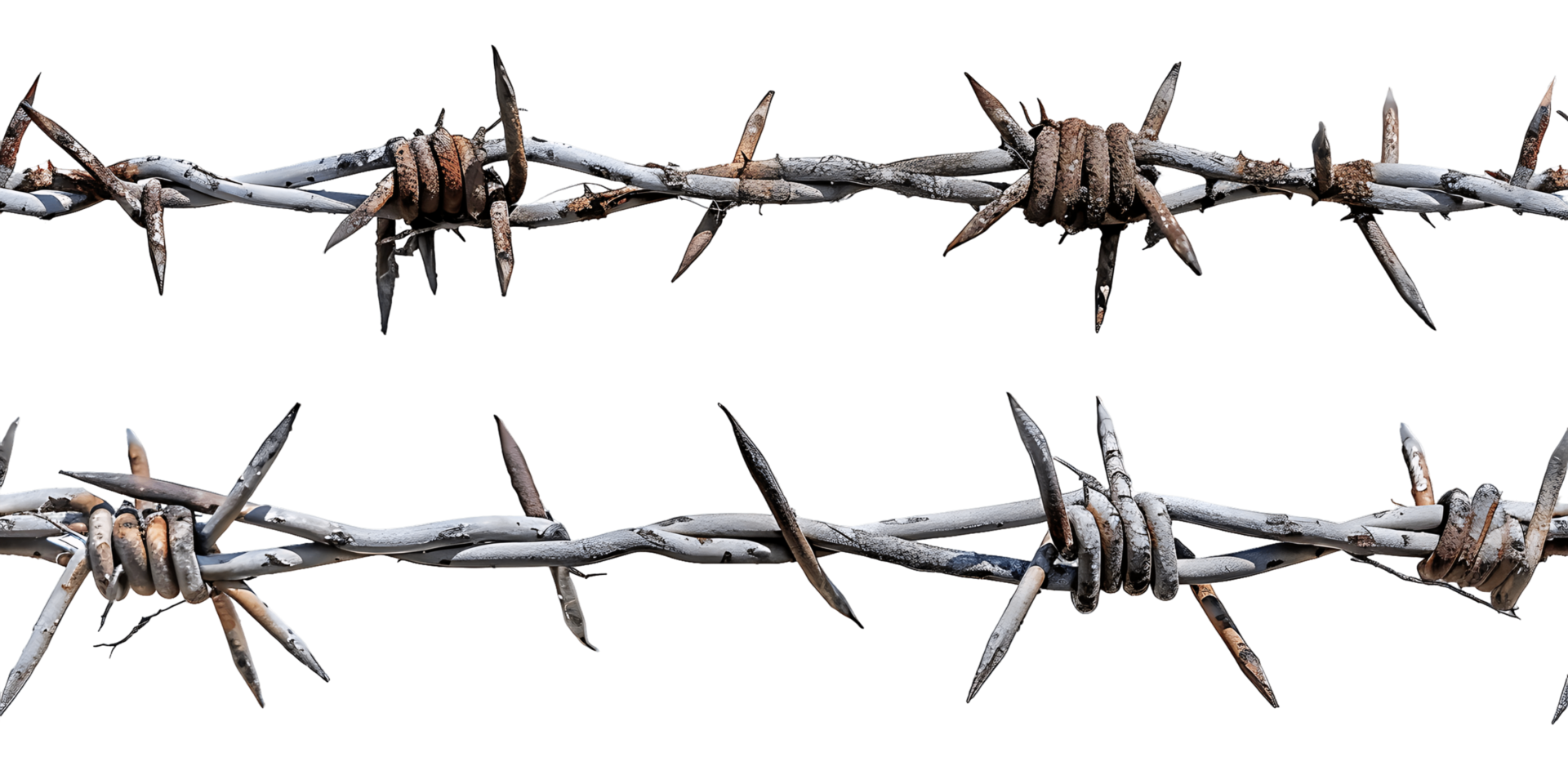 Barbed Wire Cutout with transparent Background png
