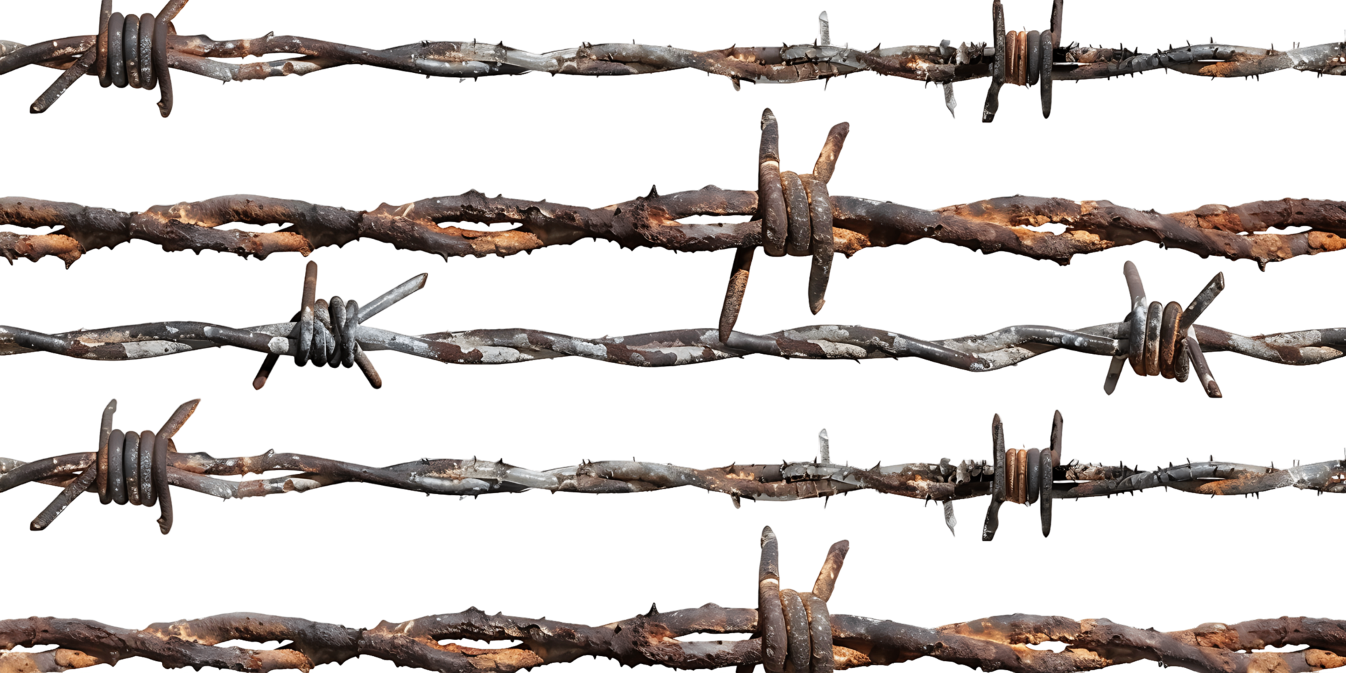 Isolated Barbed Wire with transparent Background png