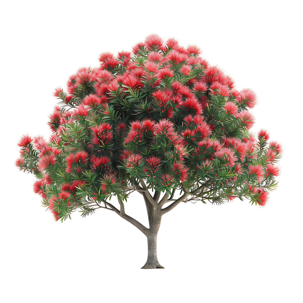 Callistemon Viminalis Tree on Transparent Background png