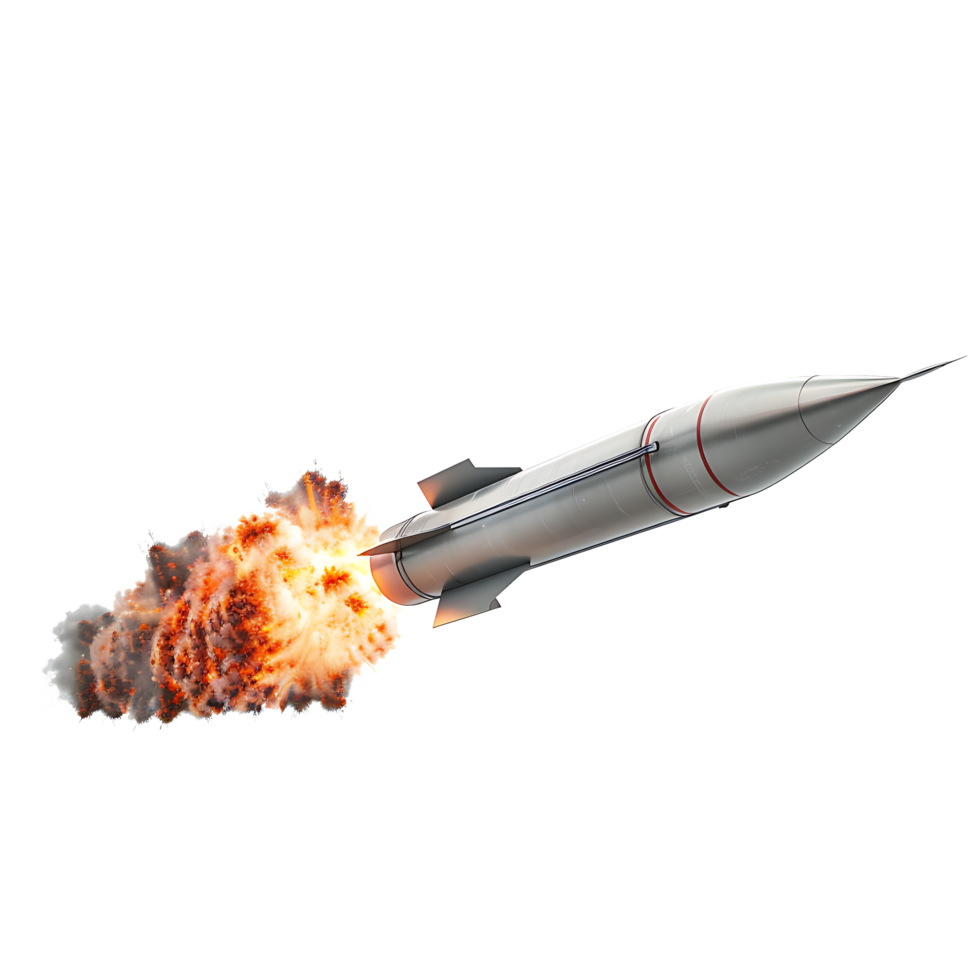 Fire Trail Missile Isolated png