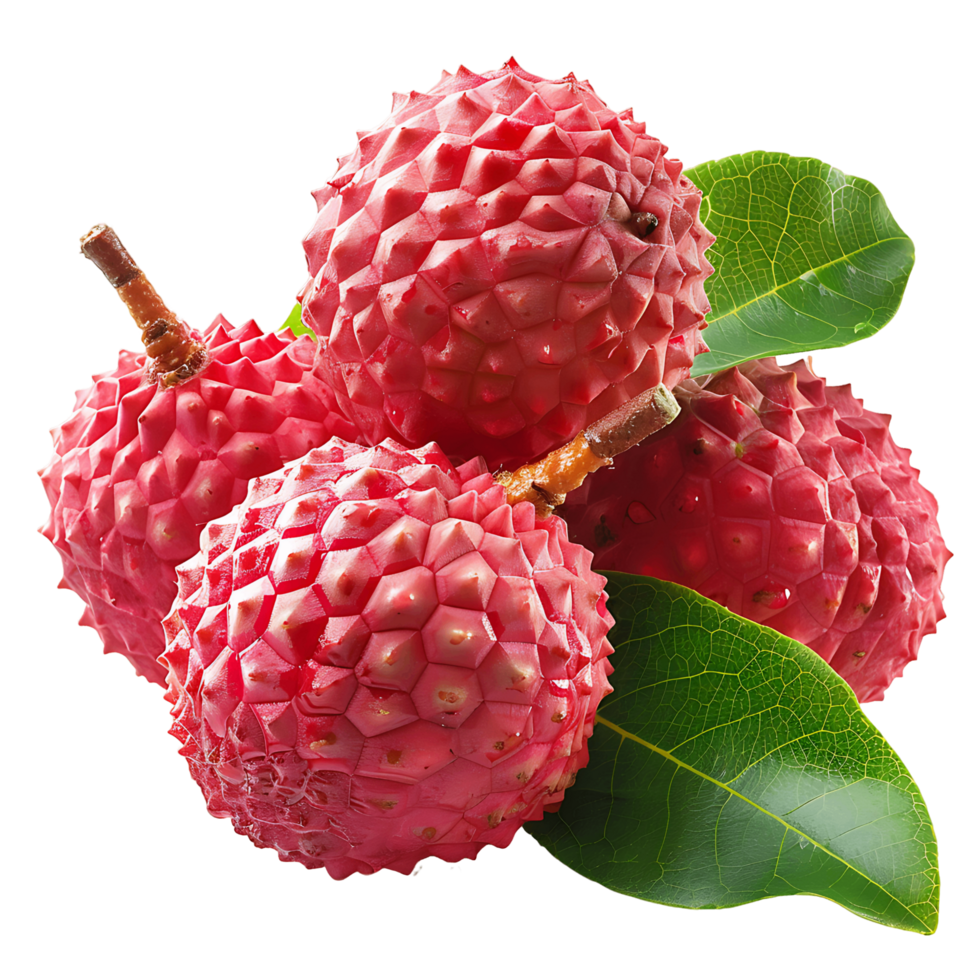 Lychee Fruit on Transparent Background png