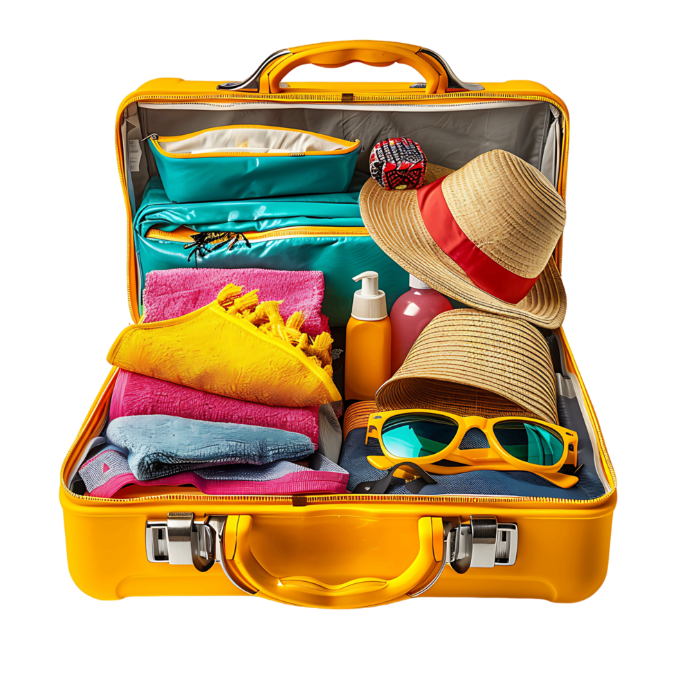 Set of Summer Accessories Isolated png