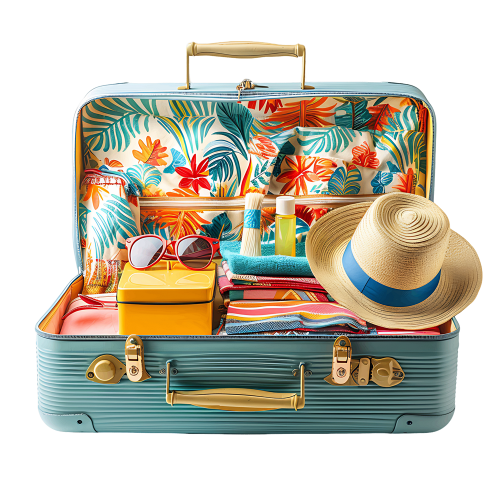 Set of Beach Accessories for Swimming and Relaxing png