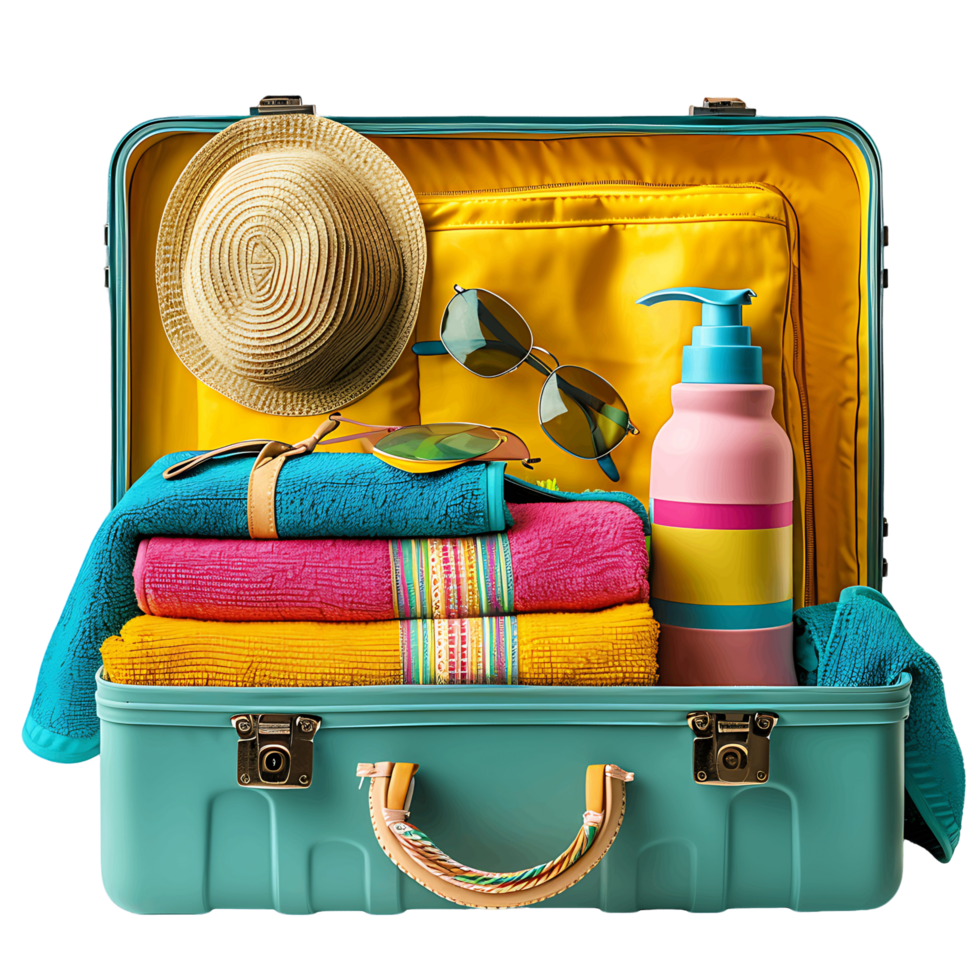 Summer Beach Items Isolated on Clear Background png