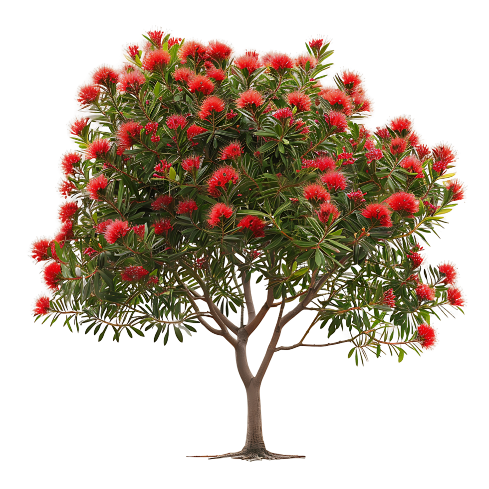 Callistemon Viminalis Tree Isolated on Clear Background png