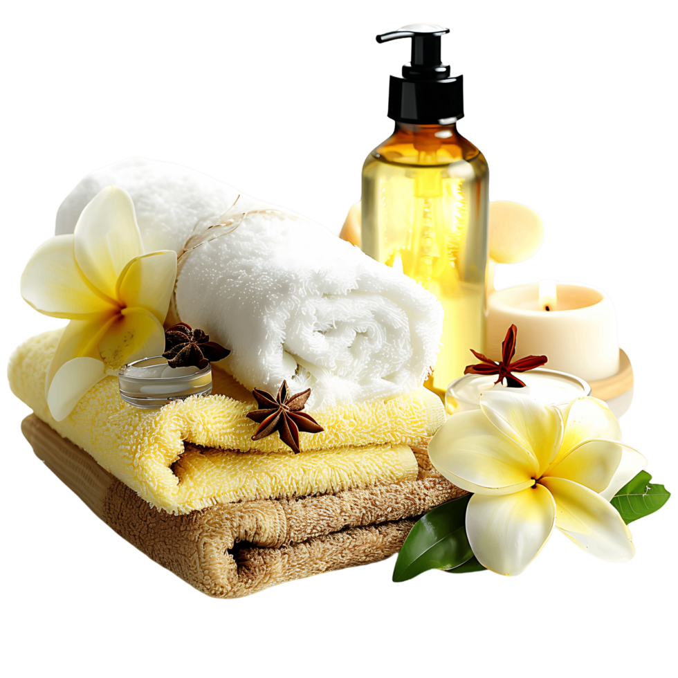 Spa Wellness Accessories Isolated png