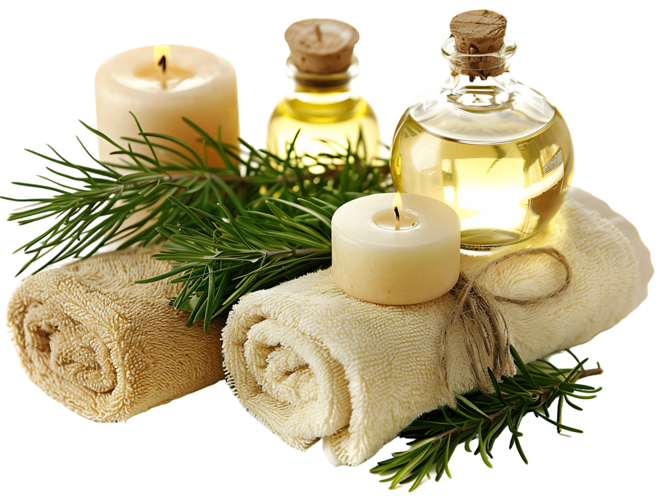 Transparent Background Spa Accessories png