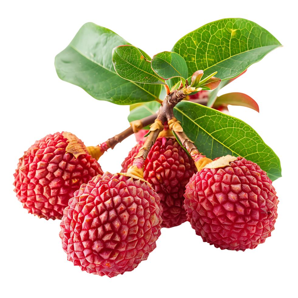 Isolated Lychee Fruit White Background png