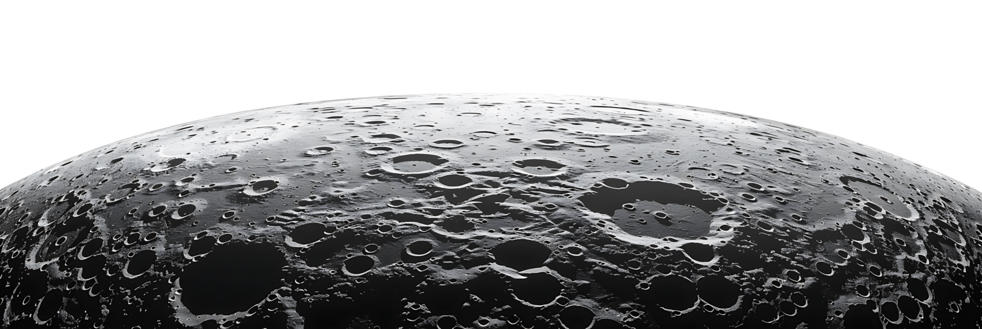 Isolated Lunar Border on Transparent png