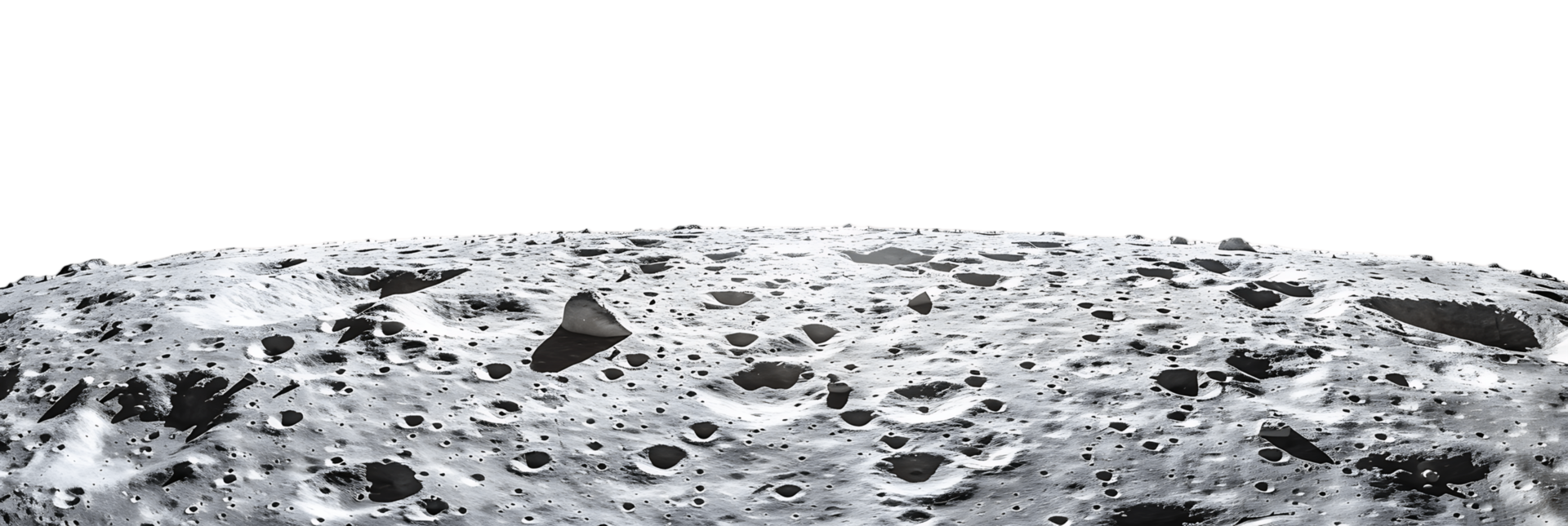 Isolated Moon Border on Transparent png