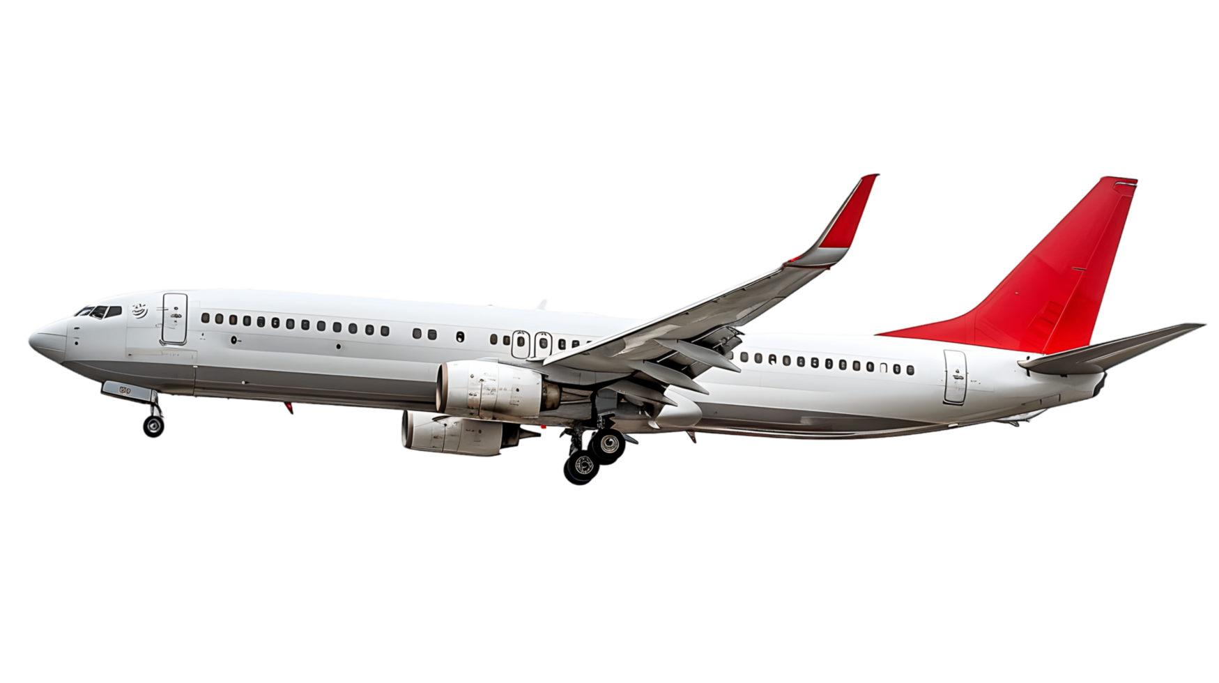 Clear Background with Isolated Airplane png