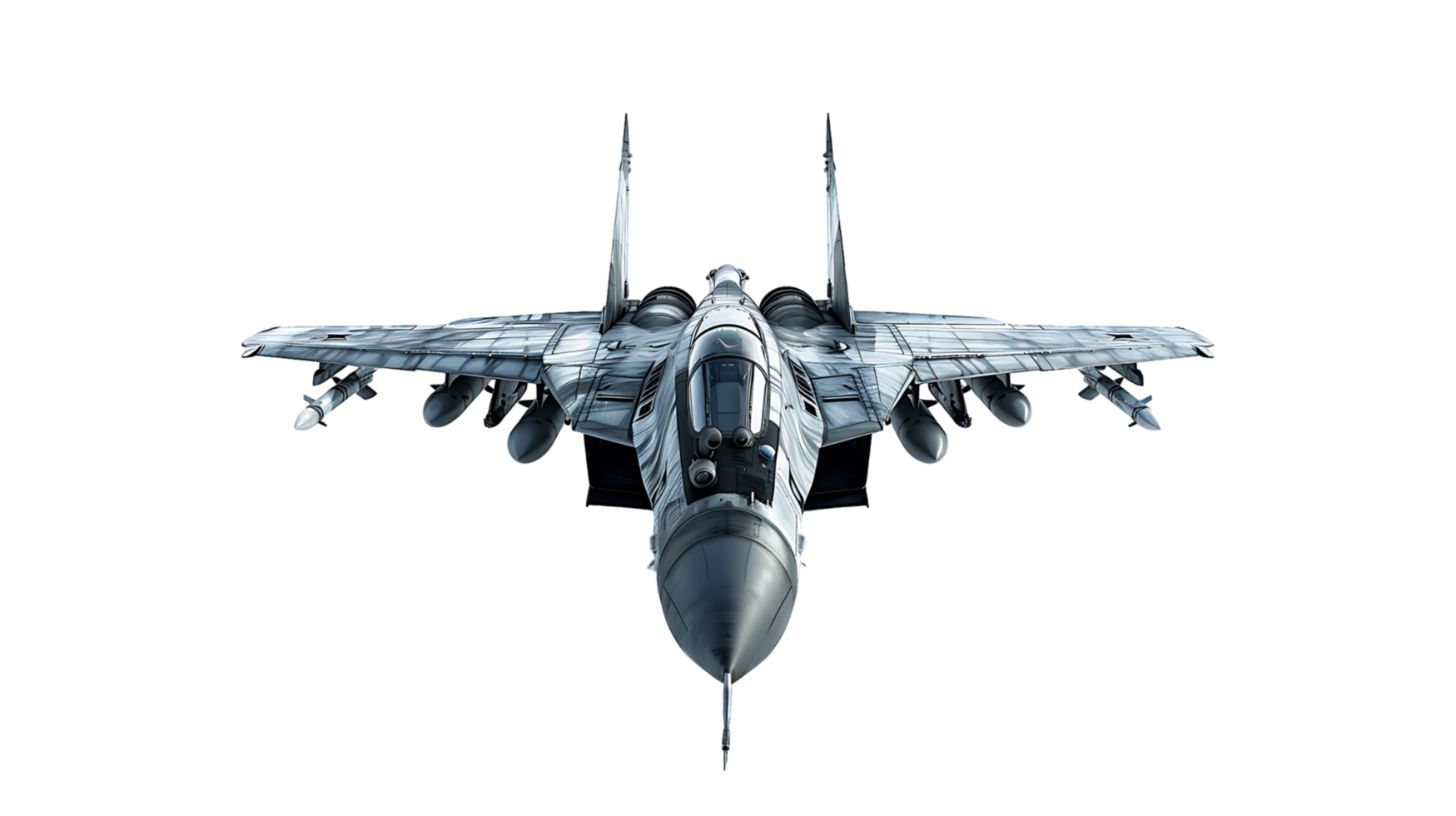 Isolated Fighter Plane on Clear Background png