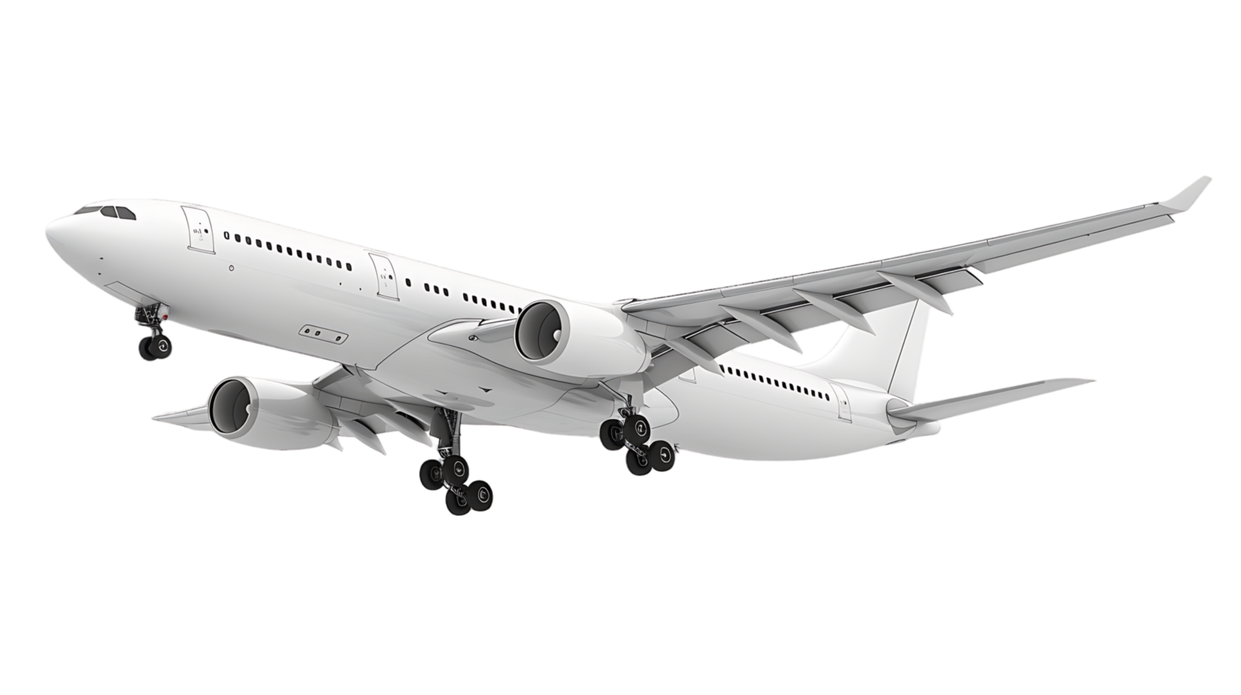 Isolated Passenger Plane png