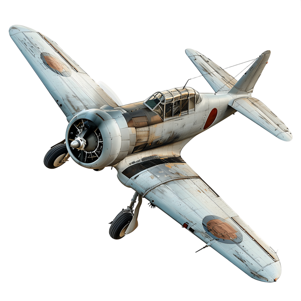 Transparent Background with Old Fighter Plane png