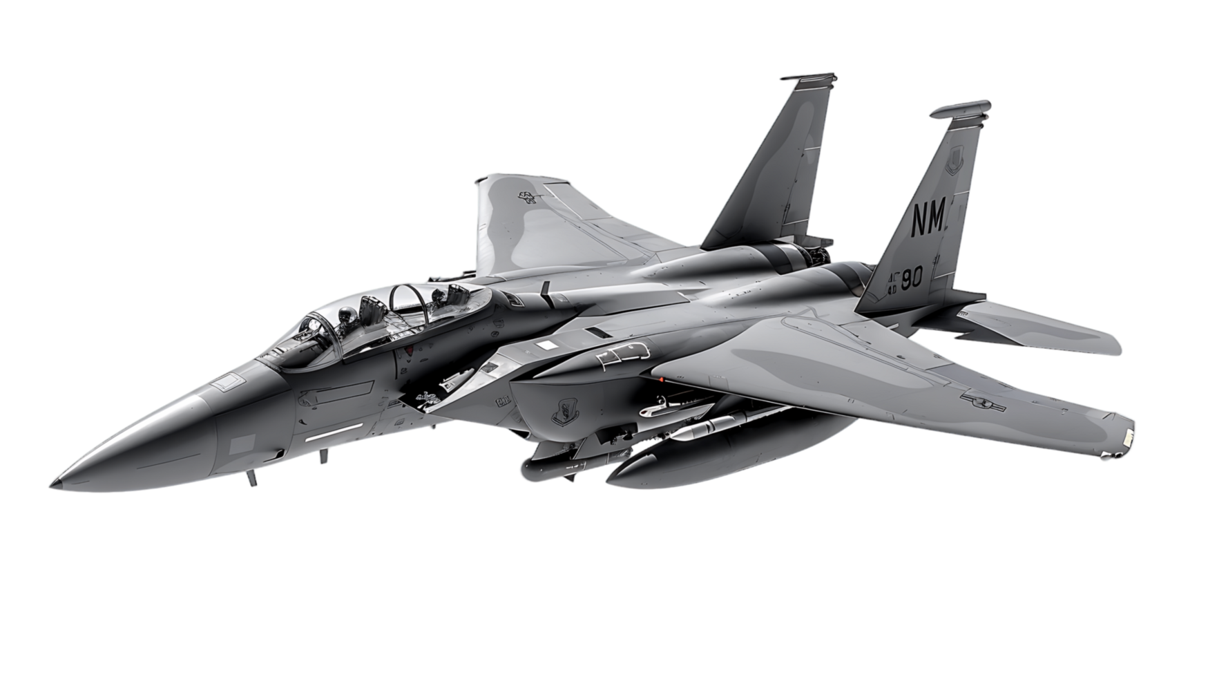 Flying Fighter Jet on Transparent Background png