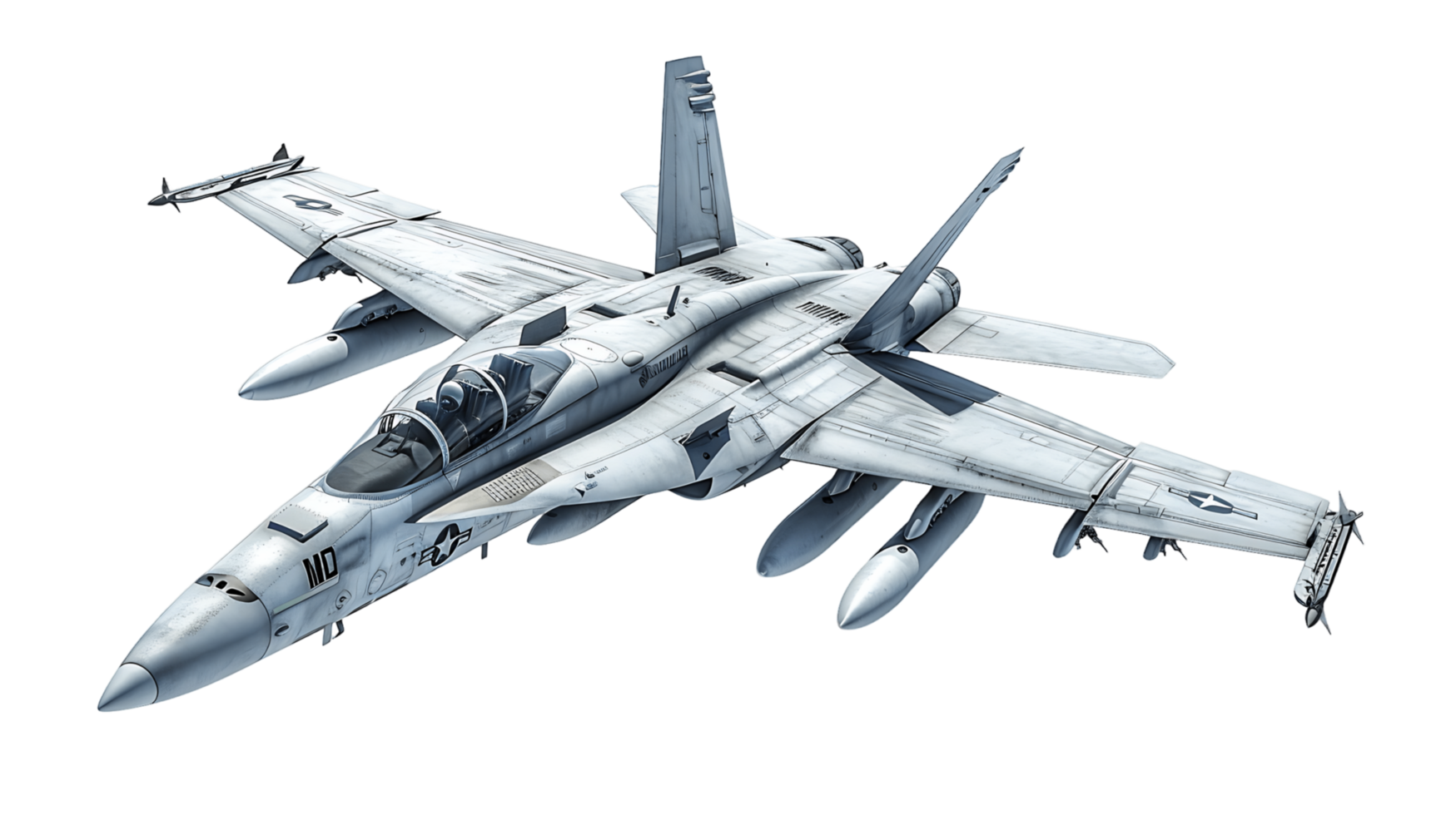 Flying Fighter Plane on Clear Background png