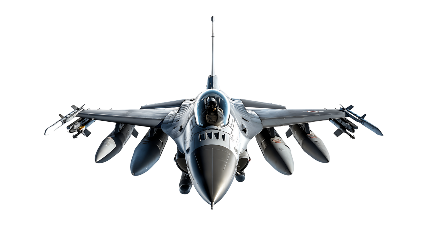 Clear Background with Isolated Fighter Plane png