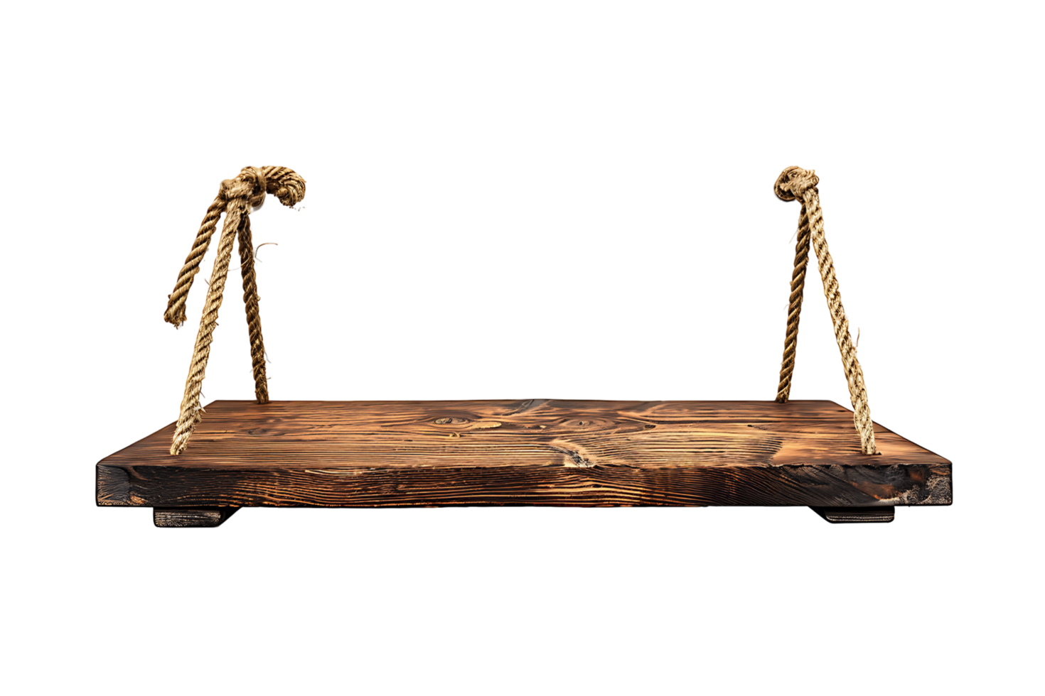 Empty Hanging Shelf on Clear Background png