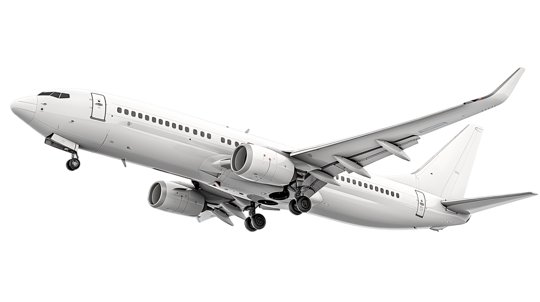 Clear Background Passenger Aircraft png