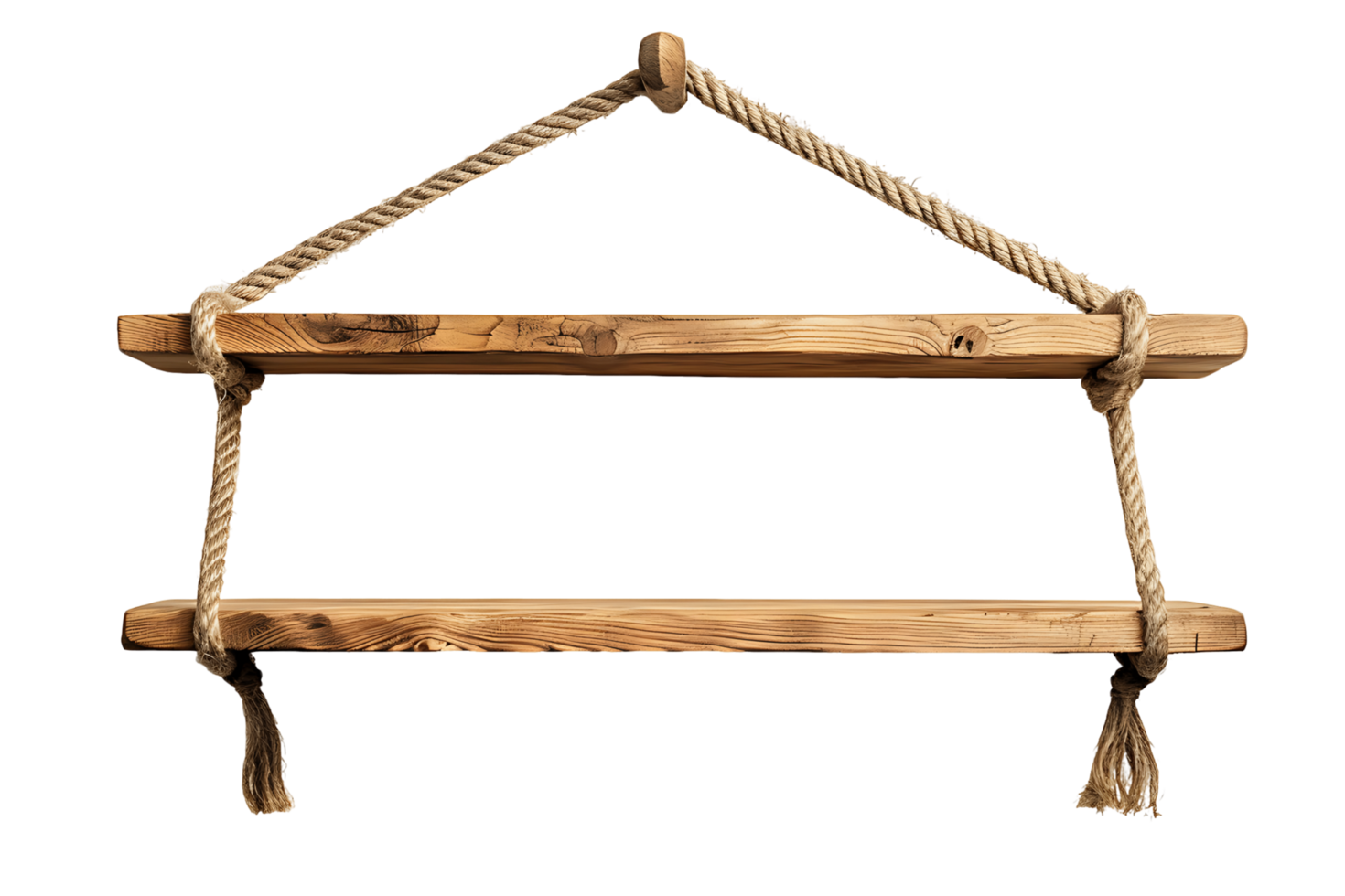 Empty Wooden Shelf Clear Background png