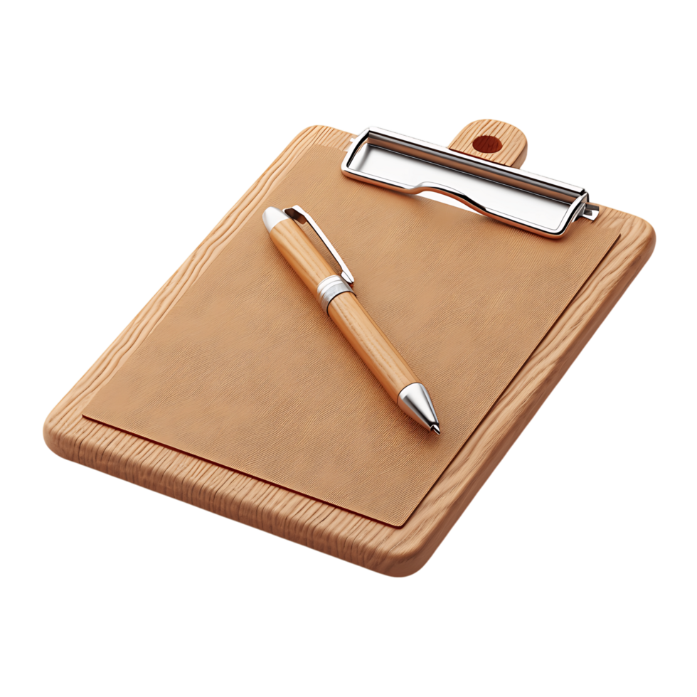 3D Clipboard Icon Isolated on White Background for Business png