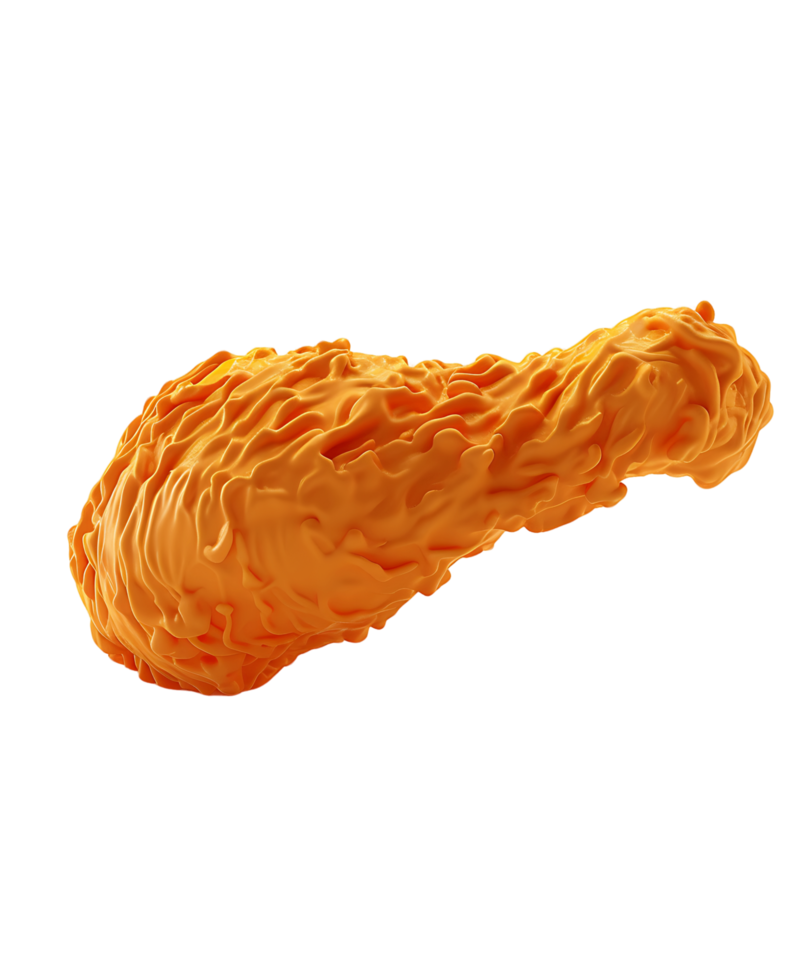 3D chicken icon isolated transparent background png