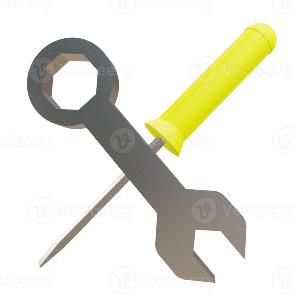 3 D illustration of work in progress icon png
