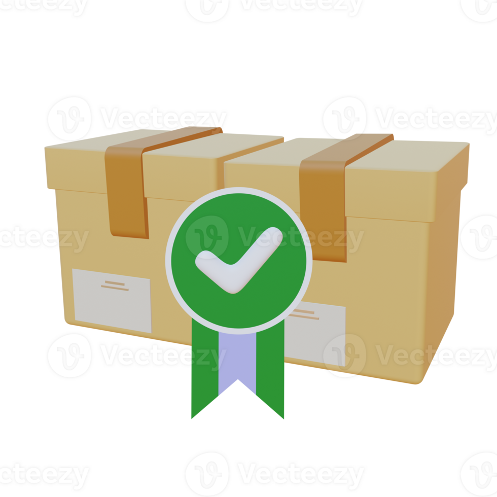 3 D illustration of Quality icon png