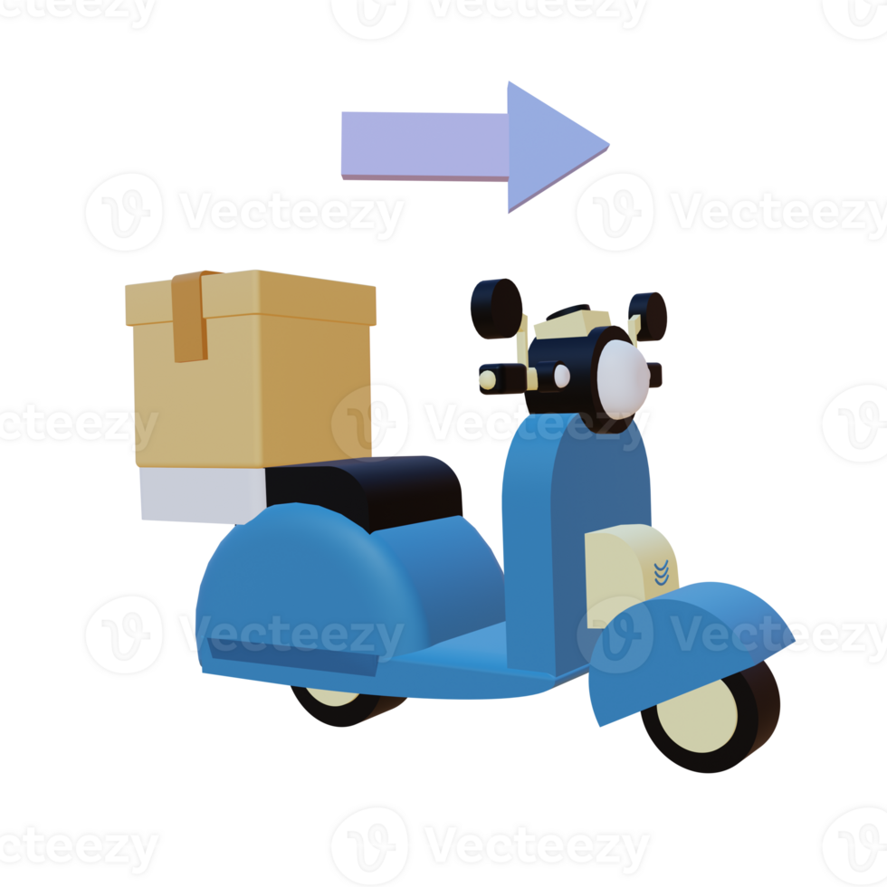 3 D illustration of product distribution icon png