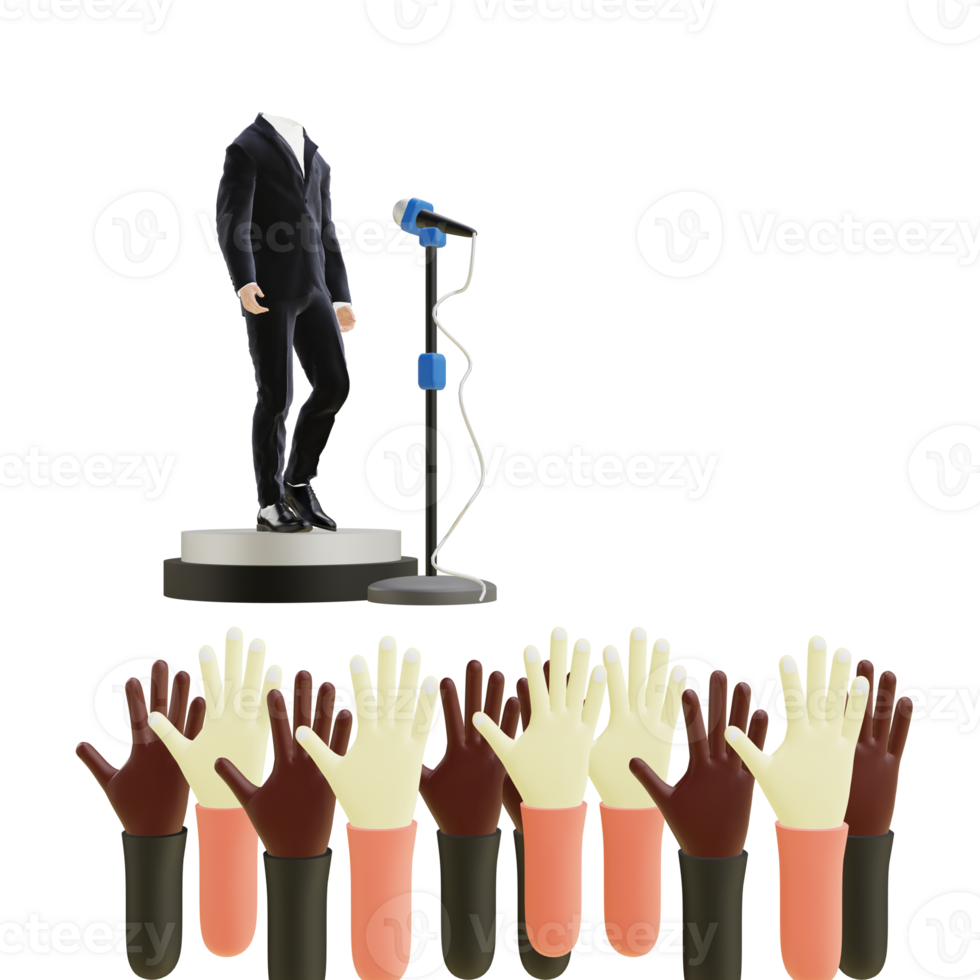 3 D illustration of speech icon png