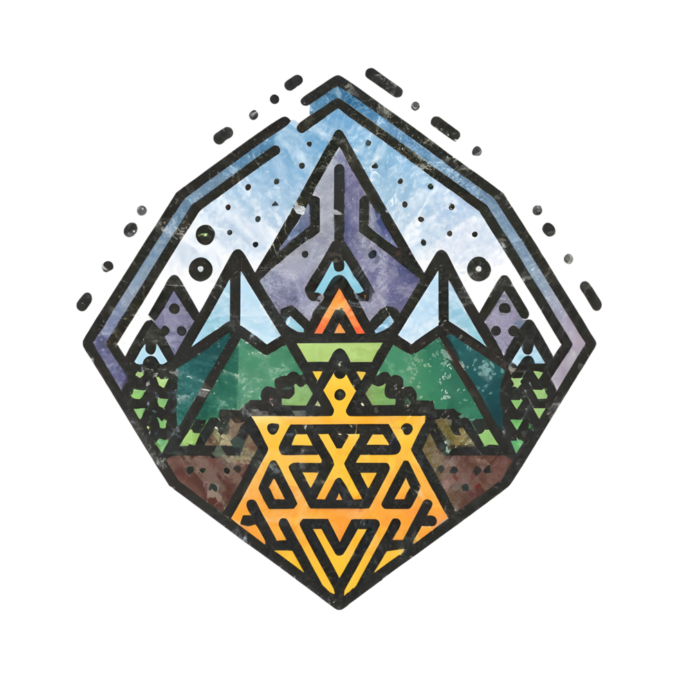 Mountain illustration transparent background png