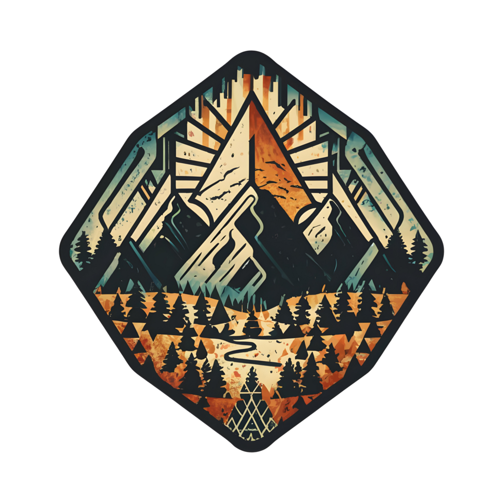 Mountain illustration transparent background png
