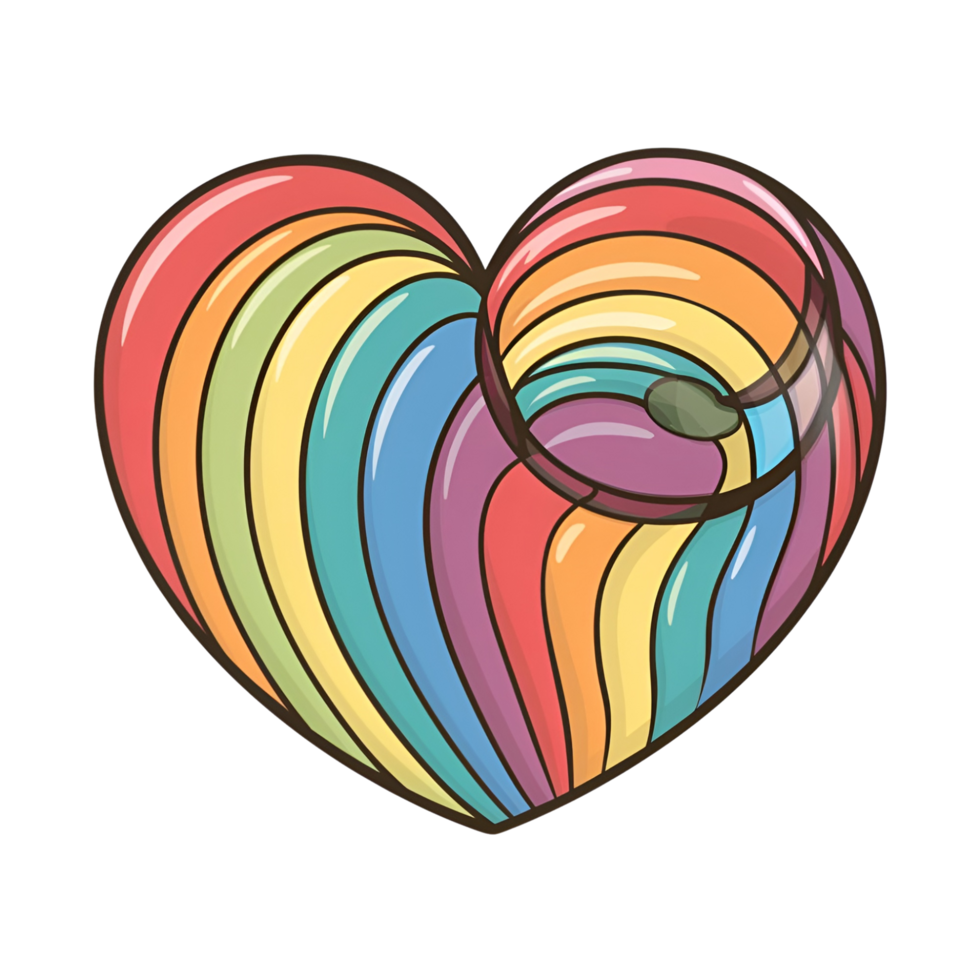 cartoon one heart png