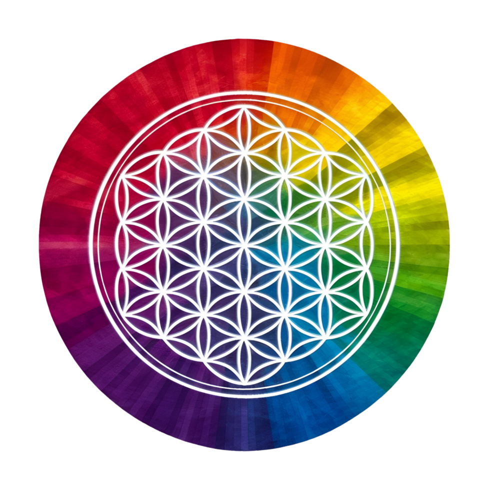 Color wheel circle spectrum isolated png