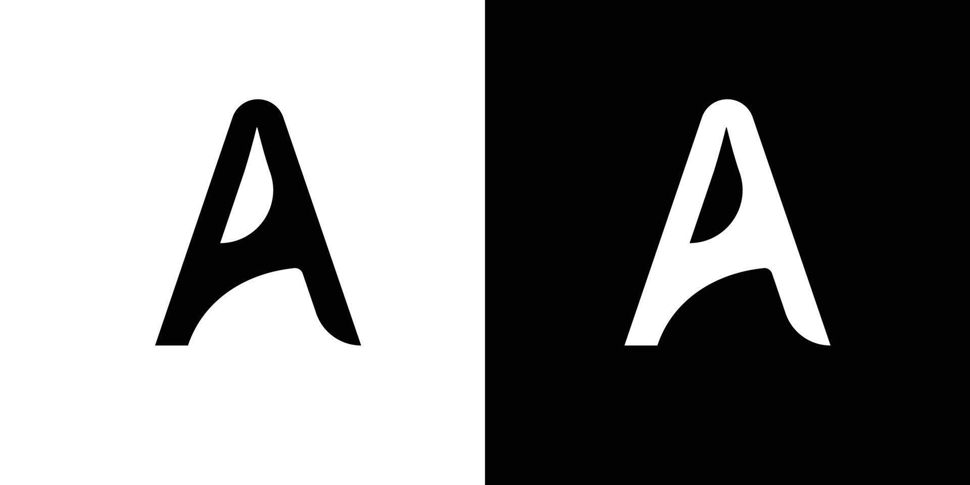 Modern and unique letter A initials logo design vector