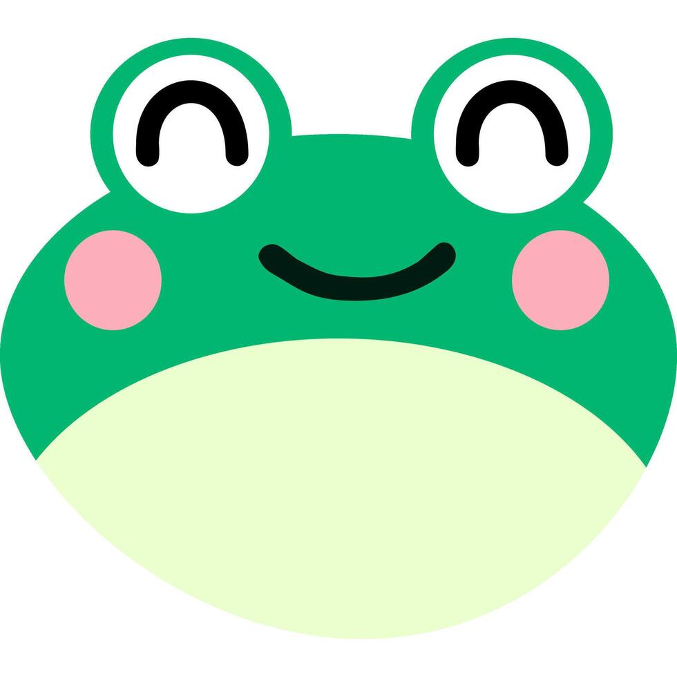 Frog cartoon in icon style vector