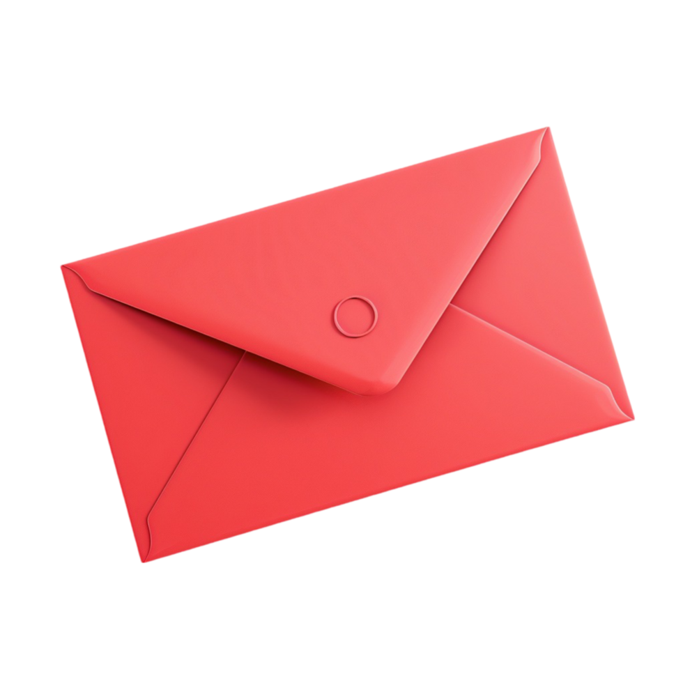 Open Red Envelope on Transparent Background png