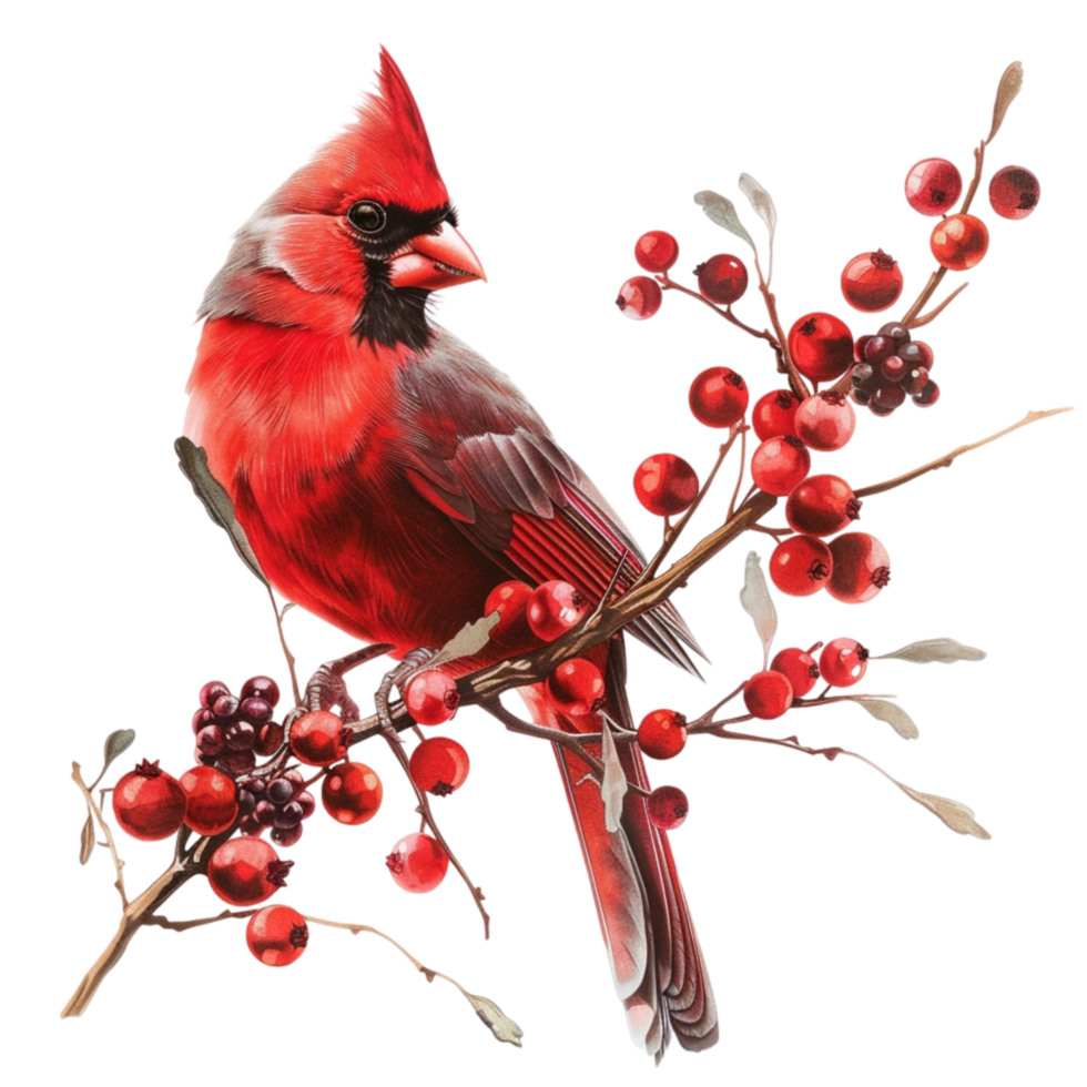 Cardinal on transparent background png