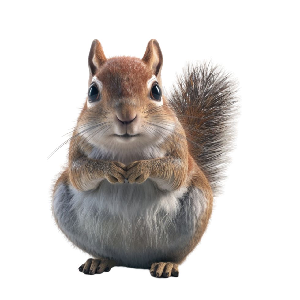 Squirrel Transparent Background Genereted AI png