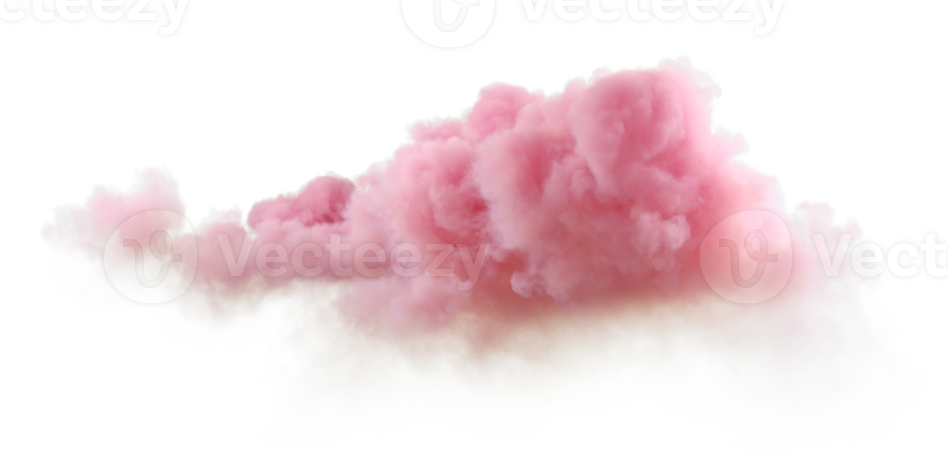 Sundown soft cloud twilight weather on transparent backgrounds 3d rendering png