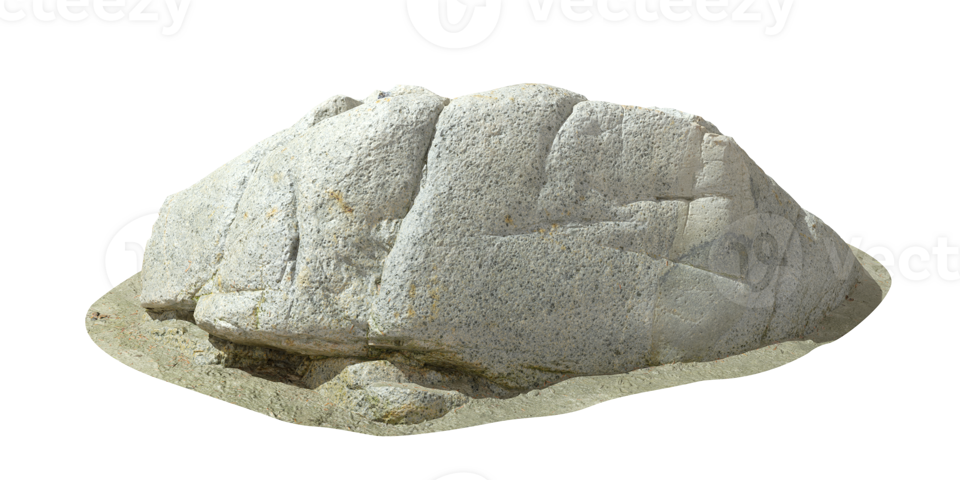 Reef rocks on sand beaches cutout backgrounds 3d render png