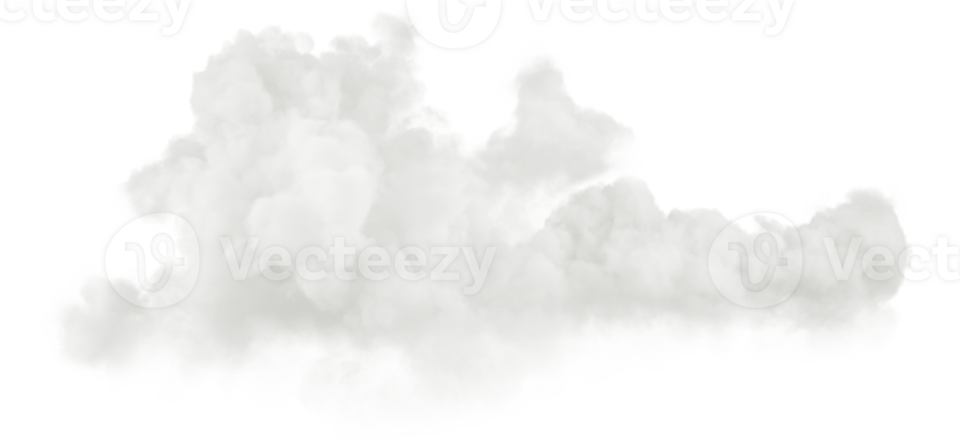 3d special render white fluffy clouds png
