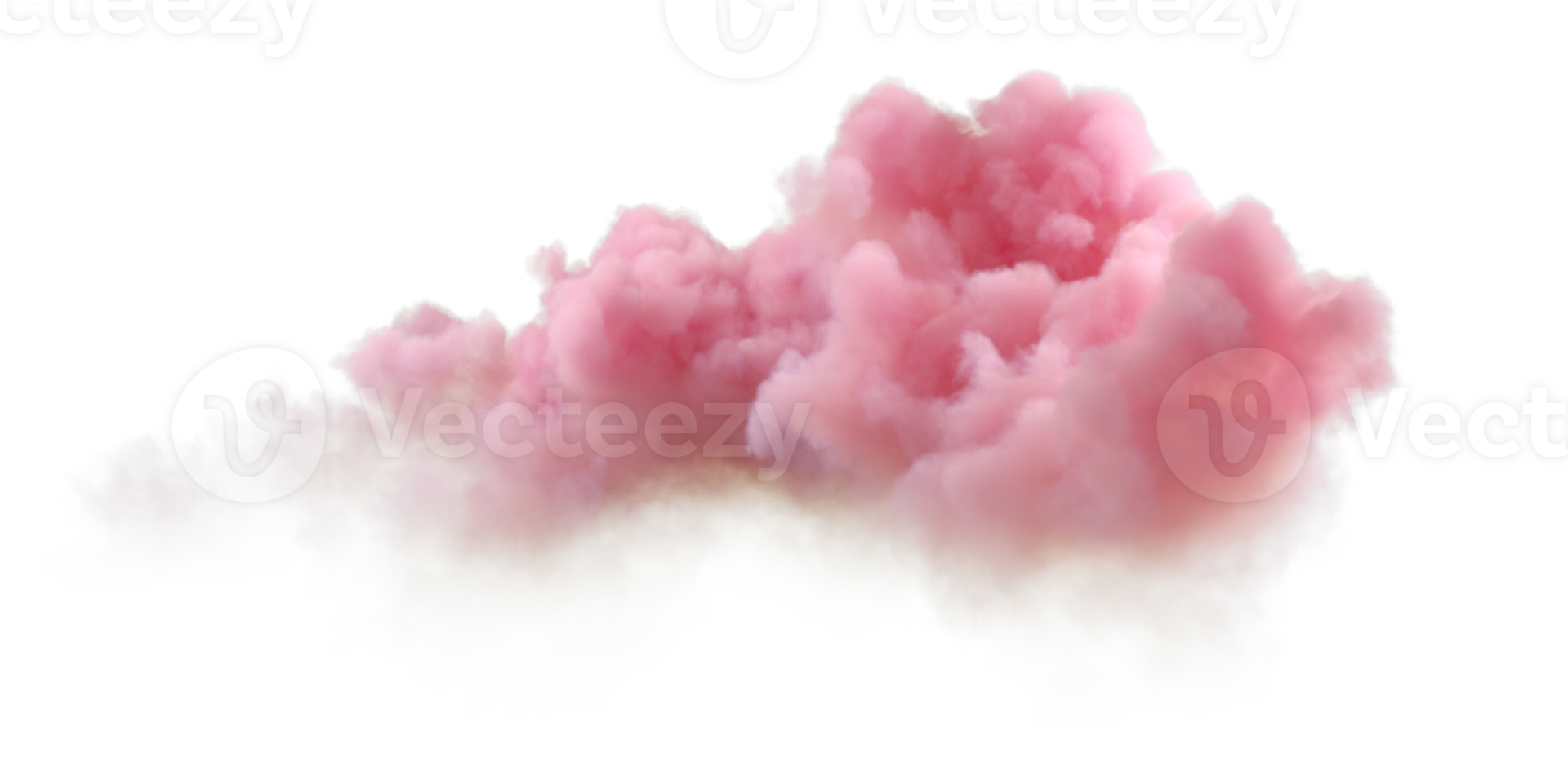 3d render twilight sunset vibes clouds isolate on transparent backgrounds png
