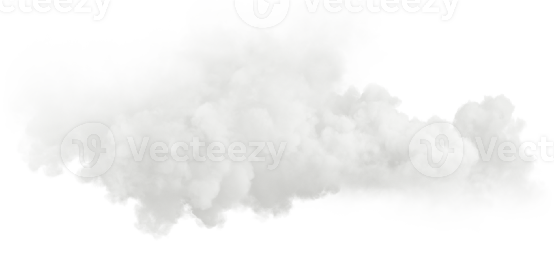 Realistic smoky clouds effect 3d rendering png