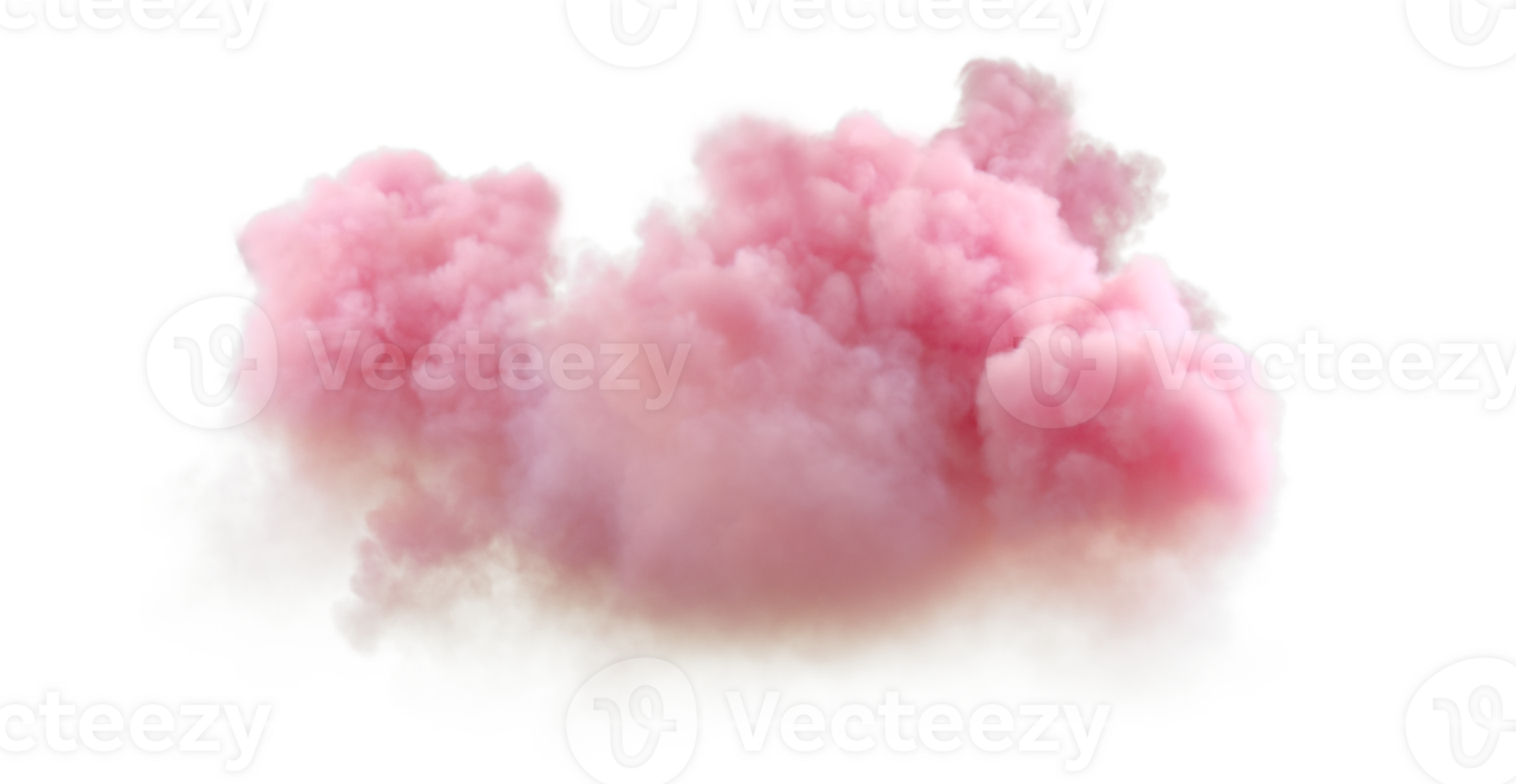 Dim clouds romantic dusk weather on transparent backgrounds 3d rendering png