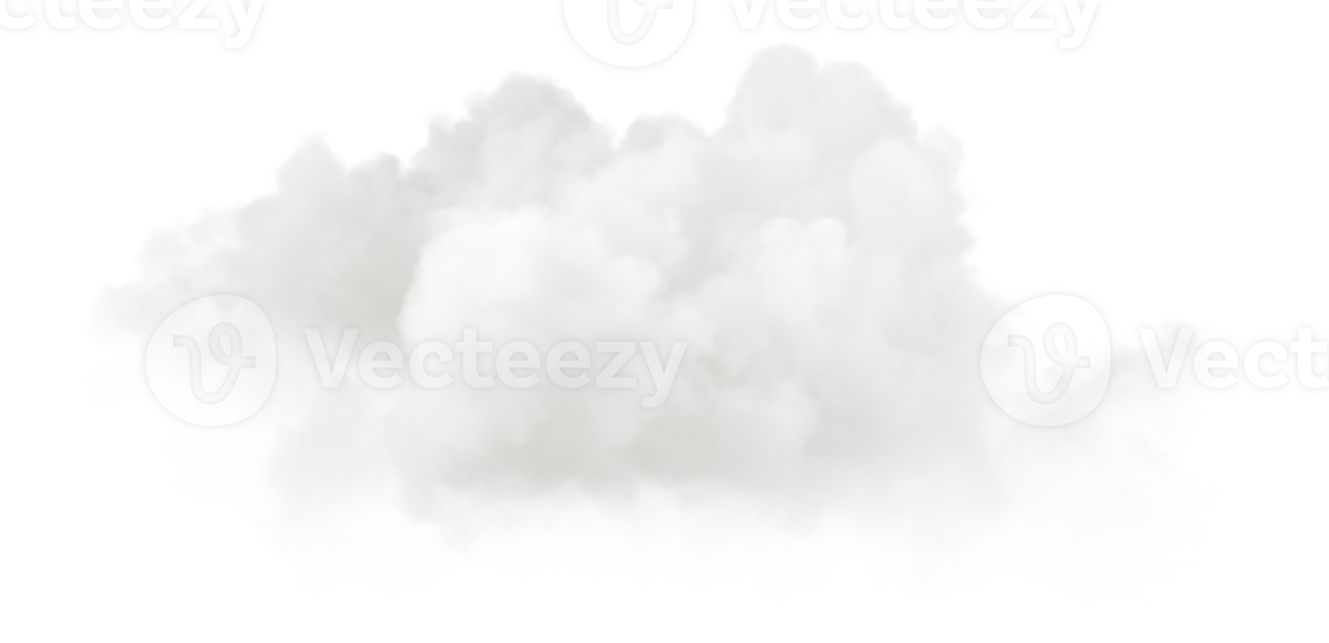 Realistic peaceful cotton cloud 3d render png
