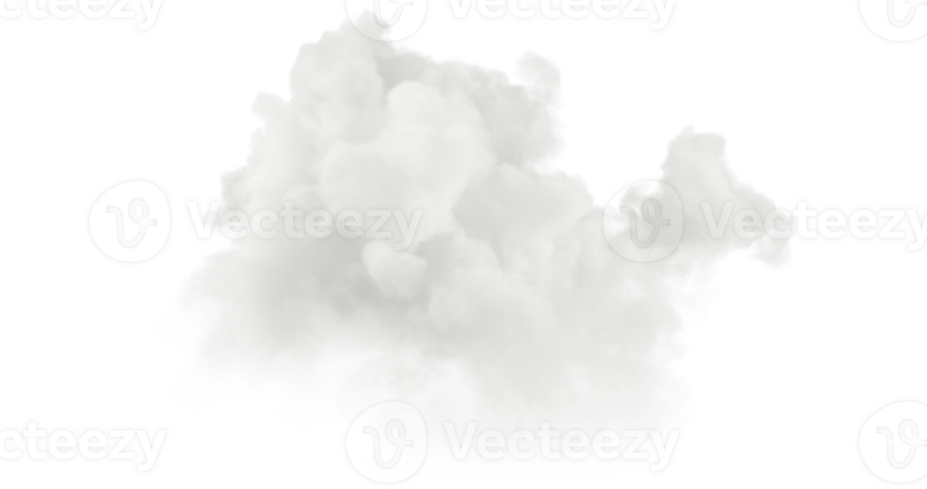 Peace clouds explosion shapes cut-out backgrounds 3d render png