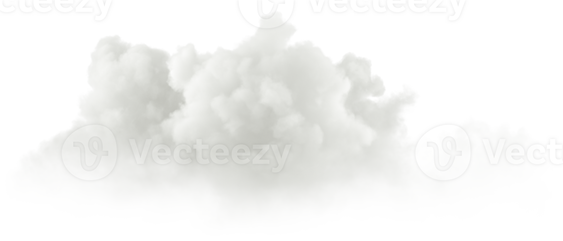 White clouds in the sky cut out backgrounds 3d illustrations png