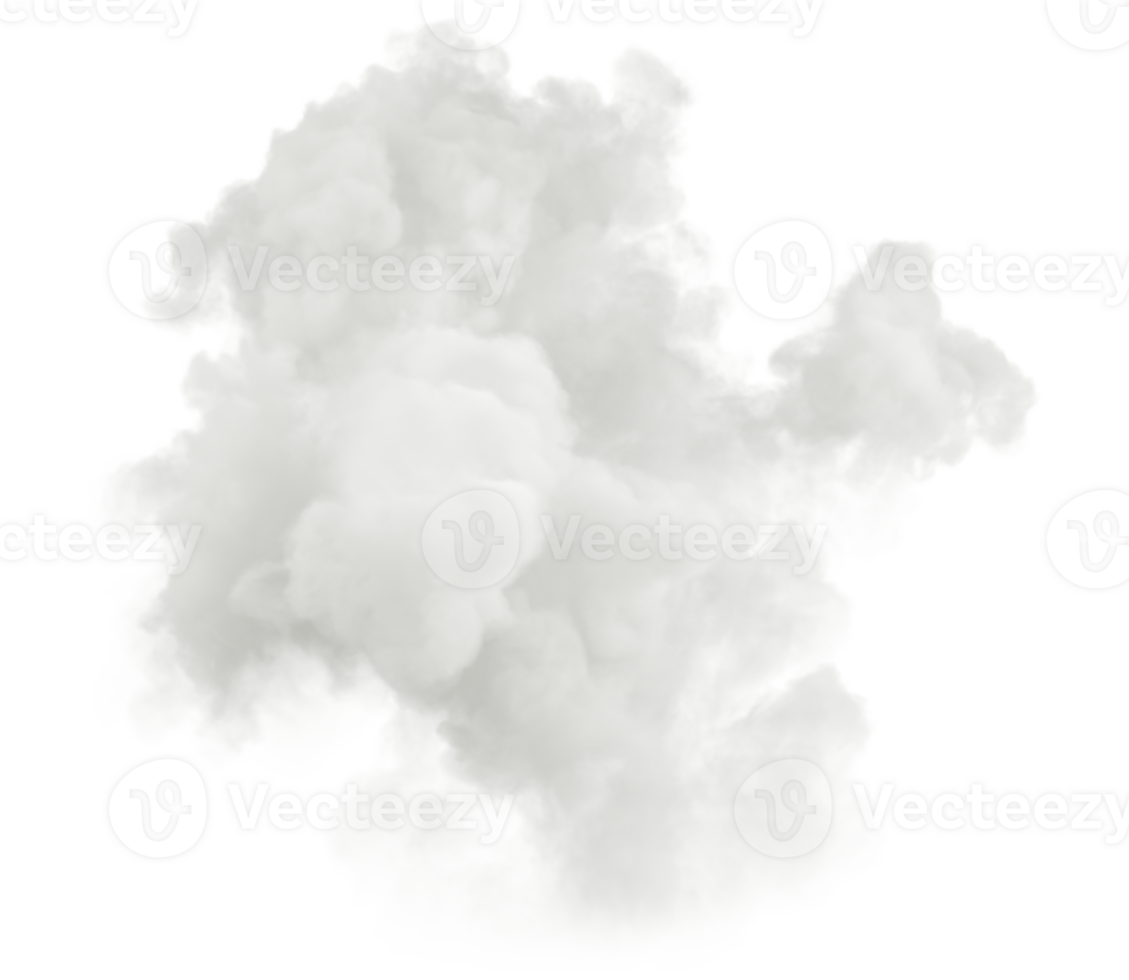 White smooth realistic clouds free shapes isolated backgrounds 3d rendering png